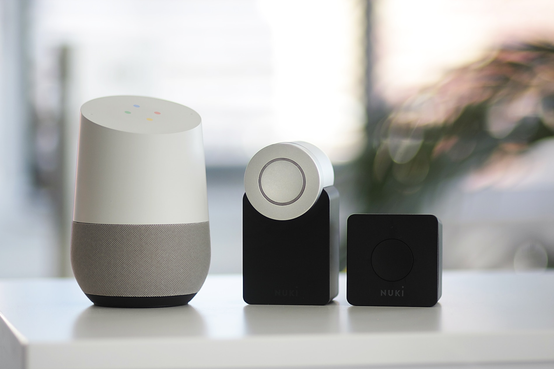Google Home | White + Base Colours | Smart Speaker | Nest Audio Assistant